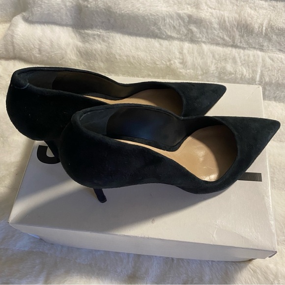 New SCHUTZ Women's Lou Black Suede Pointed Toe High Heel Pumps - Size 8B - Picture 7 of 16